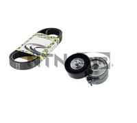 SNR Juego de correas trapeciales poli V KA859.45 Compatible con VOLVO V50 545, FORD Focus Mk2 Familiar DA, FFS, DS, CITROËN C4 Grand Picasso I UA, PEUGEOT 508 SW I 8E