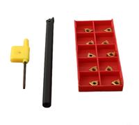 SNR0008K11 - Soporte para herramientas de torneado de rosca y barra de perforación CNC con vástago de 10 mm de diámetro e inserciones de carburo A60 11IR para un mecanizado versátil