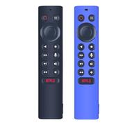 Snrigw 2 fundas para mando a distancia compatibles con NVIDIA Shield TV P3700, funda de silicona antideslizante (azul y negro)