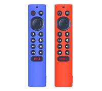 Snrigw 2 fundas para mando a distancia compatibles con NVIDIA Shield TV P3700, funda de silicona antideslizante (azul y rojo)