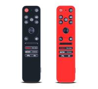 Snrigw 2 piezas AKB76046603 MR25GA cubierta de control remoto compatible con LG Mando a distancia 2025 TV OLED G5 C5 B5 Serie QNED 92A 85A 80A Serie (negro y rojo)