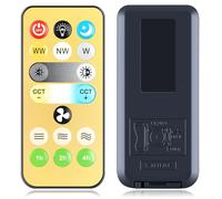 Snrigw Mando a distancia universal de repuesto para ventilador de techo Yaoten NOVFLAM NORDMOND CALOKES E27