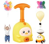 Snrtevu Animal Air Powered Balloon Car Toy, Animal Balloon Car Toy, Air Powered Balloons Cars Launcher Set,Easy Manual BalloonPump,DIY Physics Learning for Party Fun (A,1car)