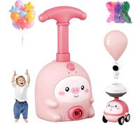 Snrtevu Animal Air Powered Balloon Car Toy, Animal Balloon Car Toy, Air Powered Balloons Cars Launcher Set,Easy Manual BalloonPump,DIY Physics Learning for Party Fun (C,1car)