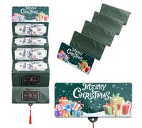 Snrtevu Christmas Cash Gift Envelope, 2026 New Foldable 6 EnvelopeSlot Christmas Red Envelope, Various Styles Xmas Money Wallets with Envelopes for Parents, Teens, Women, Men, Grandparents (G)