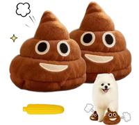 Snrtevu Funny Talking Poop Plush Toy - Makes Fart Sounds, Farting Dog Toy with 6+ Different Sounds, Funny Dog Toys, Emoticon Poop's Stress Toys for Teen & Pet - Bring Laughter Anywher (2pcs)