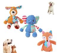 Snrtevu Juguete de peluche inmortal chirriante, juguetes de peluche para perros con chirriadores, juguetes chirriantes de peluche, juguetes para perros masticadores inmortales, hechos para tus