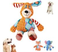Snrtevu Juguete de peluche inmortal chirriante, juguetes de peluche para perros con chirriadores, juguetes chirriantes de peluche, juguetes para perros masticadores inmortales, hechos para tus
