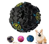 Snrtevu Vetlora Dog Ball,Vetlora Ball Toy, Dog Balls for Large Dogs,Joy Ball for Dogs with Food Dogs Food Dispenser,for Large Medium Small Dogs (Black,S)