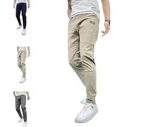 Snrtevu Vogany Cargo Pants, Comfortable Cargo Pants with Great Storage Capacity, Vogany Men's High-Stretch Overalls For Work & Outdoor, Loose & Casual, Exceptional Comfort (Khaki,29)