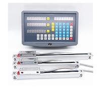 SNS-3V Máquina de torno fresado completo Kit lectura digital 3 piezas 0-1000mm Codificador escala lineal Kit de pantalla digital para torre(0.005mm complete kit)