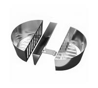 SnS Grills Slow N Sear Charcoal Fire Baskets with Water Pan Large Capacity Heavy Duty Stainless Steel Outdoor Grill Basket Ke