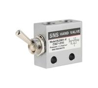 Sns Pneumatic 3 Position 2 Port Toggle Switch G1/8 Pneumatic Mechanical Valve Hl2301 Pressure 0-8kgf/cm Hy