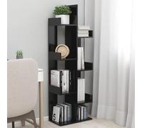 Snsowed Armario de Libros, Armarios De Oficina, Armario Archivador, Mueble Archivador, Mueble Escobero Interior, aglomerado Negro 48x25,5x140 cm