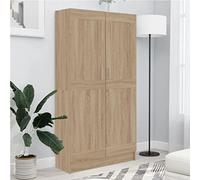 Snsowed Armario de Libros, Armarios De Oficina, Armario Archivador, Mueble Archivador, Mueble Escobero Interior, aglomerado Color Roble Sonoma 82,5x30,5x150cm