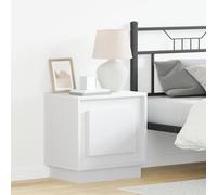 Snsowed Cabecera de Cama con Luces LED Blanca 44x34,5x45 cm, Cabeceros Cama, Cabeceros Moderno, Cabezales Cama, Muebles Habitacion, Cama Cabeza, Mueble Cabecero - 869562