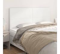 Snsowed Cabeceros 4 Unidades de Cuero sintético Blanco 80x5x78/88 cm, Cabeceros Cama, Cabeceros Moderno, Cabezales Cama, Muebles Habitacion, Cama Cabeza, Mueble Cabecero - 3116149
