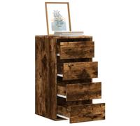 Snsowed Cajonera de Esquina Madera ingeniería Roble Ahumado 40x41x76 cm, Comoda Dormitorio, Muebles Dormitorio, Cajonera para Armario, Gavetero Dormitorio, Cómodas Y Cajoneras - 852865