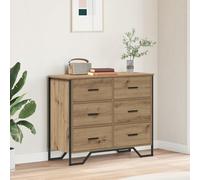 Snsowed Cajonera Roble Artesanal 91x35.5x74.5 cm Madera Ingenierizada, Comoda Dormitorio, Muebles Dormitorio, Cajonera para Armario, Gavetero Dormitorio, Cómodas Y Cajoneras - 3365604