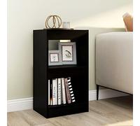 Snsowed Estantería de Libros/Divisor de Espacios Negro 40x30x72 cm, Libreria Estanteria, Muebles Auxiliares, Estanterias Almacenaje, Mueble Almacenaje, Mueble Organizador - 811602