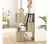 Snsowed Estantería Divisor de Espacios, Libreria Estanteria, Estanteria Libros, Estanteria Alta, Estanteria Escalera, Estanterias Habitacion, aglomerado Sonoma 60x24x94 cm