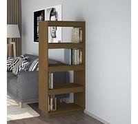 Snsowed Estantería/Divisor de Espacios Madera Pino marrón 60x35x135 cm, Libreria Estanteria, Muebles Auxiliares, Estanterias Almacenaje, Mueble Almacenaje, Mueble Organizador - 810872