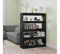 Snsowed Estantería/Divisor de Espacios Negro 100x30x135 cm, Libreria Estanteria, Muebles Auxiliares, Estanterias Almacenaje, Mueble Almacenaje, Mueble Organizador, Estanteria Oficina - 811755