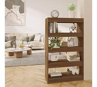 Snsowed Estantería/Divisor Espacio aglomerado Roble marrón 80x30x135 cm, Libreria Estanteria, Muebles Auxiliares, Estanterias Almacenaje, Mueble Almacenaje, Mueble Organizador - 813622
