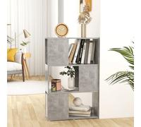 Snsowed Estantería/Divisor Espacio, Libreria Estanteria, Estanteria Libros, Estanteria Alta, Estanteria Escalera, Estanterias Habitacion, aglomerado Gris hormigón 60x24x94 cm