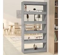 Snsowed Estantería/Divisor Espacios aglomerado Gris Sonoma 80x30x166 cm, Libreria Estanteria, Muebles Auxiliares, Estanterias Almacenaje, Mueble Almacenaje, Mueble Organizador - 813624