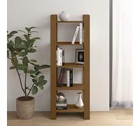 Snsowed Estantería/Divisor Espacios Madera marrón Miel 60x35x160 cm, Libreria Estanteria, Muebles Auxiliares, Estanterias Almacenaje, Mueble Almacenaje, Mueble Organizador - 813892