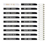 Snsowed Bachelorette Party Sashes, Bride Tribe Funny Bridesmaid Sash Set, Team Bride Sash, Maid of Honor Sash for for Bachelorette Hen Party and Bridal Shower Compromiso Boda Fiesta, 18 unidades