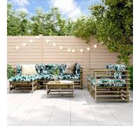 Snsowed Juego de Muebles de jardín 7 pzas Madera de Pino impregnada, Conjunto Jardin Exterior, Muebles Jardin Exterior, Conjunto Terraza, Terraza Exterior Chill out - 3186269