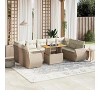 Snsowed Juego de sofás jardín con Cojines Beige 10 pzas ratán sintético, Set De Jardin Exterior, Muebles De Jardin, Muebles Jardin Exterior, Conjunto Mueble Jardin - 3272339