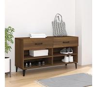 Snsowed Mueble Zapatero, Zapateros Modernos, Recibidor Zapatero, Muebles Entrada Recibidor, Armario Zapatero, Zapatero Estrecho, Madera contrachapada marrón Roble 102x35x55 cm