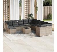 Snsowed Set de sofás de jardín 12 pzas con Cojines ratán sintético Gris, Sofa Jardin Exterior, Sofa Jardin Terraza, Sofas De Terraza, Muebles Jardin Exterior - 3218620