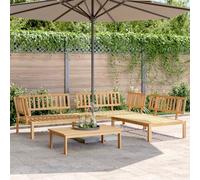 Snsowed Set de sofás de palets de jardín 4 pzas Madera Maciza de Acacia, Set De Jardin Exterior, Muebles De Jardin, Muebles Jardin Exterior, Conjunto Mueble Jardin - 3209310
