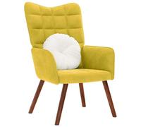 Snsowed Sillón de Relax Terciopelo Amarillo, Butacas De Cine, Sillones Salon, Sillon Tantra Sexual, Sillón De TV, Sillon Lactancia - 4016817