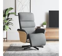 Snsowed Sillón reclinable con reposapiés Tela Gris Claro, Butacas De Cine, Sillones Salon, Sillon Tantra Sexual, Sillón De TV, Sillon Lactancia - 356601