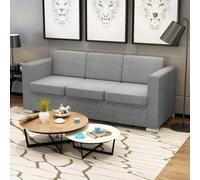 Snsowed Sofá de 3 plazas, Sofa Cama, Sofas De Salon, Sofas Modernos, Sillón Sofá Cama, Tela Gris Claro