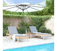 Snsowed Tumbonas 2 Unidades Madera Maciza de Pino 199,5x60x74 cm, Tumbonas Jardin Exterior, Tumbona Playa, Tumbona Reclinable, Tumbona Piscina, Muebles Terraza - 825066