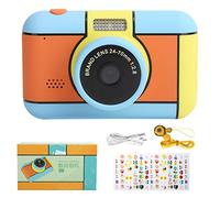 SNTSNTBOM Cámara para niños, para niños Cámaras Dual HD Selfie, Material ecológico ABS, cordón portátil, luz de Relleno de Flash LED, Creatividad de Crecimiento de Registro de