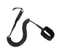 SNTSNTBOM Correa para Tabla de Surf, Cuerda para Pierna de Surf en Espiral Ajustable, TPU de Alta Elasticidad, Color Negro, para Tablas de Paddleboard, Longboards (11 pies)