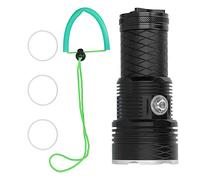 SNTSNTBOM Linterna de Buceo IPX8 Resistente al Agua hasta 80 m, Linterna subacuática LED XHP70.2 Profesional.