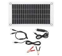 SNTSNTBOM Mantenedor de batería solar inteligente con puertos USB duales, para carga de emergencia al aire, coche, RV, marino, diseño compacto, regulación automática de voltaje,