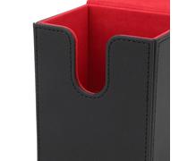 SNTSNTBOM para Soporte de Cartas de Tarot, Caja de Cierre magnético de Cuero PU para Almacenamiento de Tarjetas, Organizador de Gran Capacidad para Tarjetas de Juego de póquer, (Rojo por Dentro)