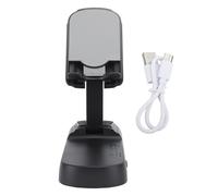 SNTSNTBOM Soporte de altavoz Bluetooth para soporte para teléfono y tableta, Dock de audio de escritorio multifuncional, ángulo de visión ajustable, portátil para viajes de oficina (negro)