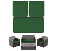 Snubbull Paquete de 3 fundas de repuesto para cojines de asiento de patio al aire libre para 4 piezas de mimbre de 4 plazas, sofá biplaza, silla, sofá, muebles, 36 x 18 x 2, 18 x 18 x 2, solo funda