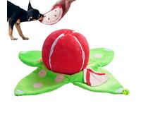 Snuffle Dog Toy - 7.48x7.48x7.87 Inches Watermelon Plush Puzzle, Squeaky Interactive Plaything, Multifunctional Crinkle Enrichment Activity | Treat Hiding Toy Boredom Relief Chew Companion