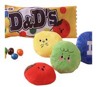 Snuffle - Juguete para perro, lindo caramelo de peluche chirriante resistente a las mordeduras, masticable suave para perros, escondite y busca, fomenta la habilidad de búsqueda de forraje, chirriador